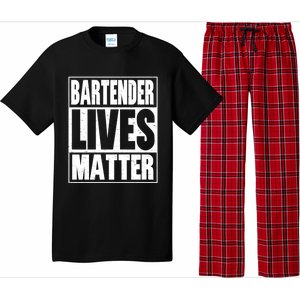 Bartender Gift Bartending Lives Matter Hooded Gift Pajama Set