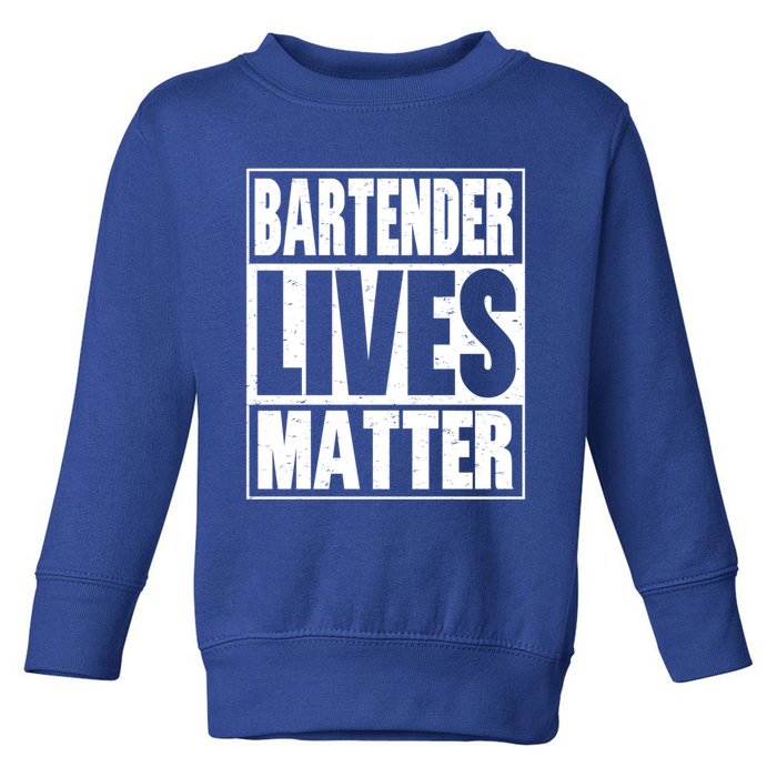 Bartender Gift Bartending Lives Matter Hooded Gift Toddler Sweatshirt