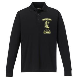 Banana Gang Performance Long Sleeve Polo