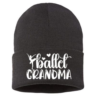 Ballet Grandma Ballerina Grandma Of A Ballet Dancer Grandma Sustainable Knit Beanie