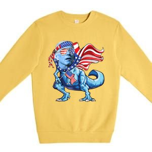 Bidensaurusrex Gift Premium Crewneck Sweatshirt