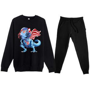 Bidensaurusrex Gift Premium Crewneck Sweatsuit Set