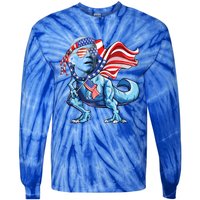 Bidensaurusrex Gift Tie-Dye Long Sleeve Shirt