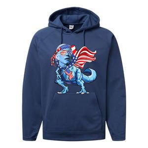 Bidensaurusrex Gift Performance Fleece Hoodie