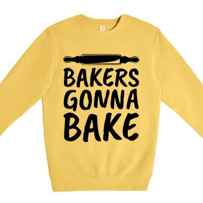 Bakers Gonna Bake Rolling Pin Baking Gift Premium Crewneck Sweatshirt