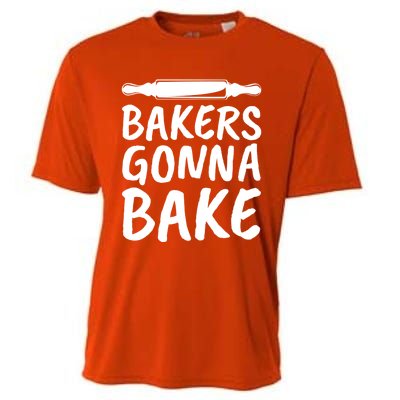 Bakers Gonna Bake Rolling Pin Baking Gift Cooling Performance Crew T-Shirt