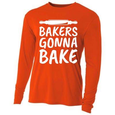 Bakers Gonna Bake Rolling Pin Baking Gift Cooling Performance Long Sleeve Crew