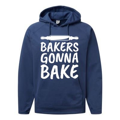 Bakers Gonna Bake Rolling Pin Baking Gift Performance Fleece Hoodie