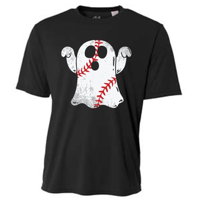 Baseball Ghost Baseball Lover Halloween Costume Cooling Performance Crew T-Shirt