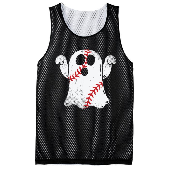 Baseball Ghost Baseball Lover Halloween Costume Mesh Reversible Basketball Jersey Tank