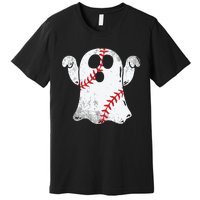 Baseball Ghost Baseball Lover Halloween Costume Premium T-Shirt