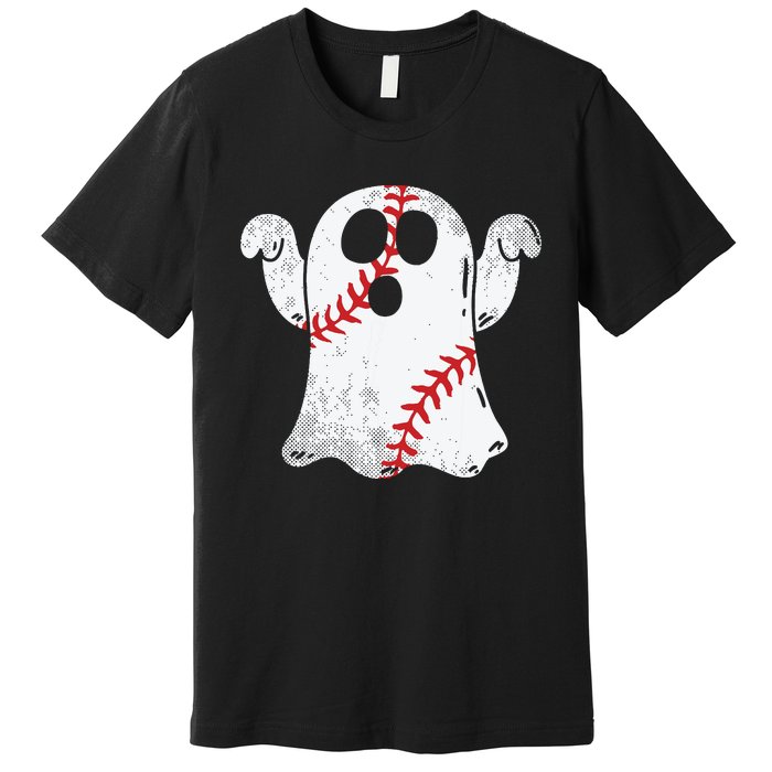 Baseball Ghost Baseball Lover Halloween Costume Premium T-Shirt