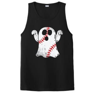 Baseball Ghost Baseball Lover Halloween Costume PosiCharge Competitor Tank