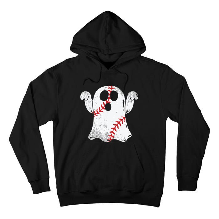 Baseball Ghost Baseball Lover Halloween Costume Tall Hoodie