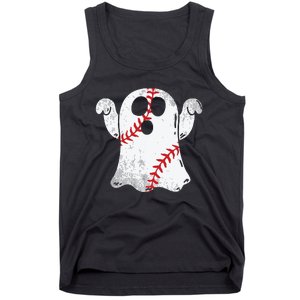 Baseball Ghost Baseball Lover Halloween Costume Tank Top