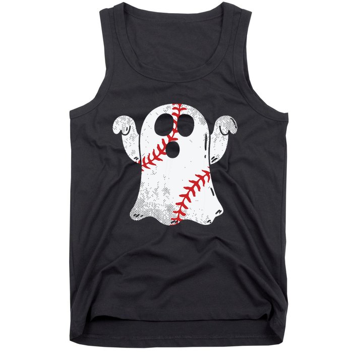 Baseball Ghost Baseball Lover Halloween Costume Tank Top