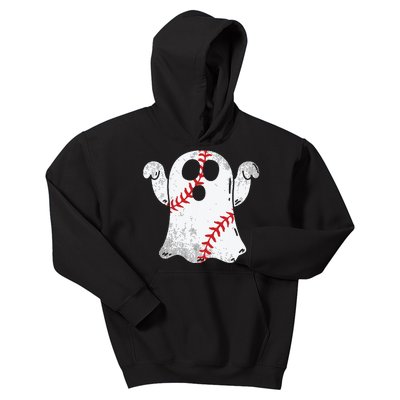 Baseball Ghost Baseball Lover Halloween Costume Kids Hoodie