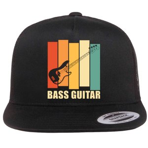 Bass Guitar Flat Bill Trucker Hat