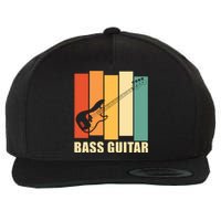 Bass Guitar Wool Snapback Cap