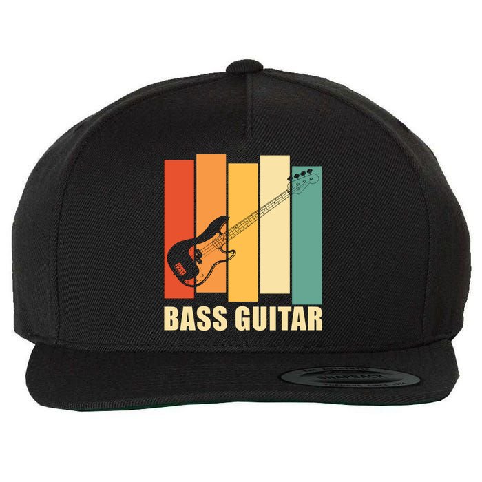 Bass Guitar Wool Snapback Cap