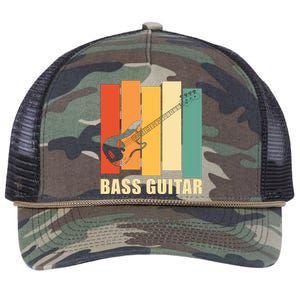 Bass Guitar Retro Rope Trucker Hat Cap