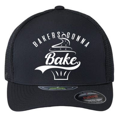 Bakers Gonna Bake Gift Flexfit Unipanel Trucker Cap