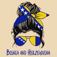Bosnian Girl Bosniaks Girl Bosnia And Herzegovina Flag Drawstring Bag