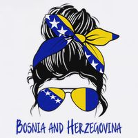 Bosnian Girl Bosniaks Girl Bosnia And Herzegovina Flag Tall T-Shirt