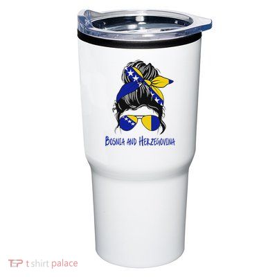 Bosnian Girl Bosniaks Girl Bosnia And Herzegovina Flag Tumbler