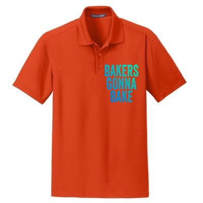 Bakers Gonna Bake Cool Gift Dry Zone Grid Polo