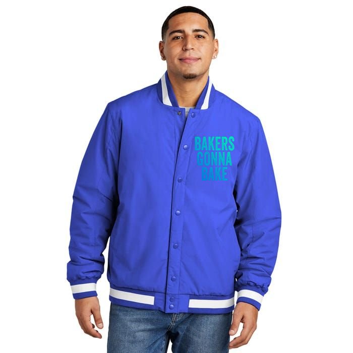 Bakers Gonna Bake Cool Gift Insulated Varsity Jacket