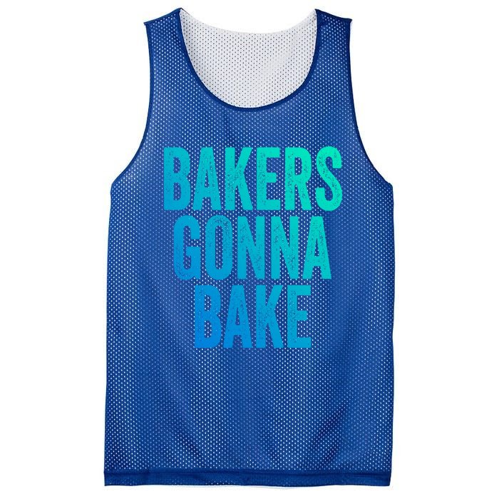 Bakers Gonna Bake Cool Gift Mesh Reversible Basketball Jersey Tank