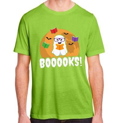 Booooks Ghost Boo Read Books Library Gift Funny Adult ChromaSoft Performance T-Shirt