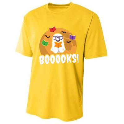 Booooks Ghost Boo Read Books Library Gift Funny Performance Sprint T-Shirt