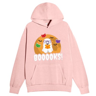 Booooks Ghost Boo Read Books Library Gift Funny Urban Pullover Hoodie