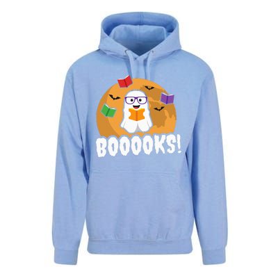 Booooks Ghost Boo Read Books Library Gift Funny Unisex Surf Hoodie