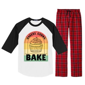 Bakers Gonna Bake Cute Gift Raglan Sleeve Pajama Set