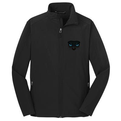 Bluefunny Gifteyed Black Cat Blending Into The Night Graphic Art Gift Core Soft Shell Jacket