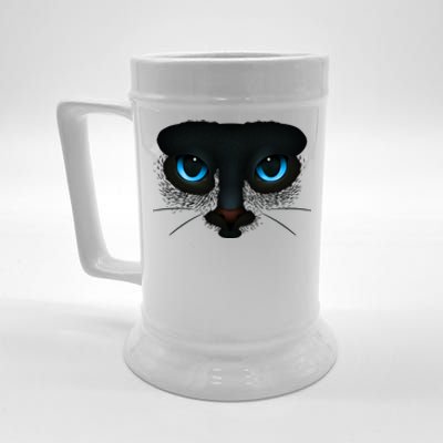 Bluefunny Gifteyed Black Cat Blending Into The Night Graphic Art Gift Beer Stein