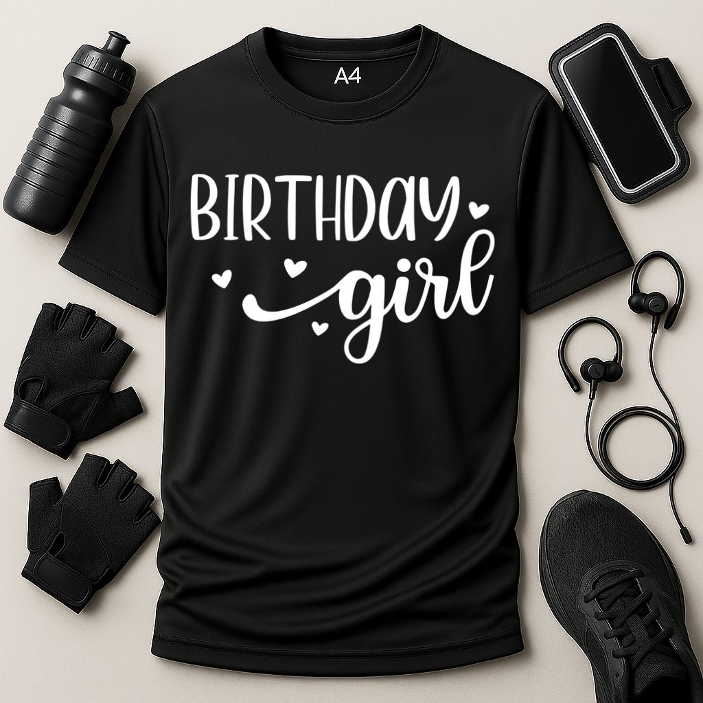 Birthday Girl Cooling Performance Crew T-Shirt
