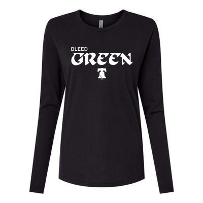 Bleed Green Womens Cotton Relaxed Long Sleeve T-Shirt