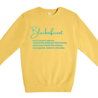 Blacknificent Gift Premium Crewneck Sweatshirt