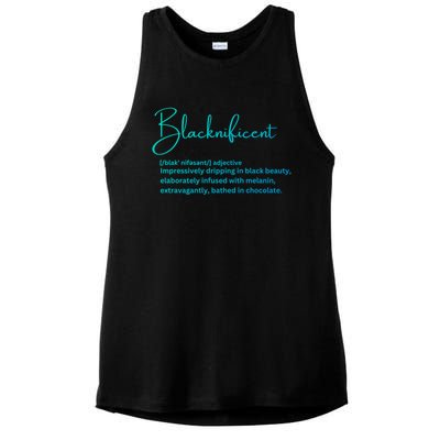 Blacknificent Gift Ladies PosiCharge Tri-Blend Wicking Tank