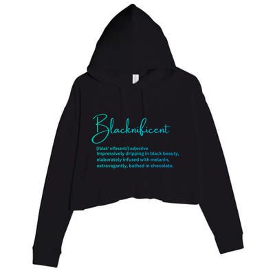 Blacknificent Gift Crop Fleece Hoodie