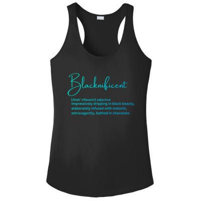 Blacknificent Gift Ladies PosiCharge Competitor Racerback Tank