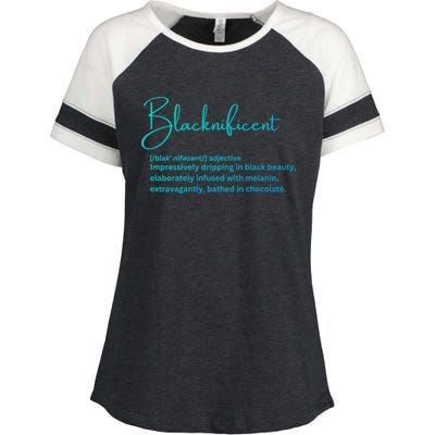 Blacknificent Gift Enza Ladies Jersey Colorblock Tee