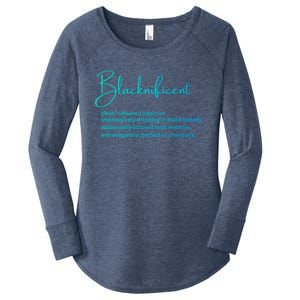 Blacknificent Gift Women's Perfect Tri Tunic Long Sleeve Shirt