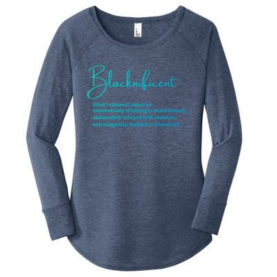 Blacknificent Gift Women's Perfect Tri Tunic Long Sleeve Shirt