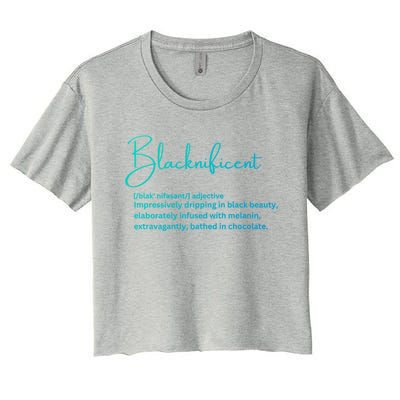 Blacknificent Gift Women's Crop Top Tee