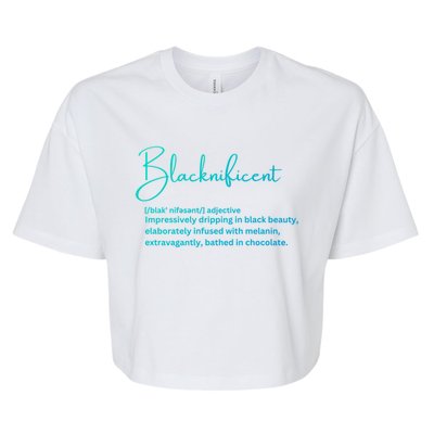 Blacknificent Gift Bella+Canvas Jersey Crop Tee